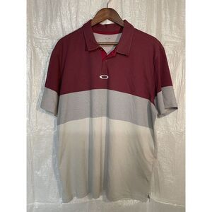 Oakley Golf Polo‎ Shirt Regular Fit Color Block Athletic XL